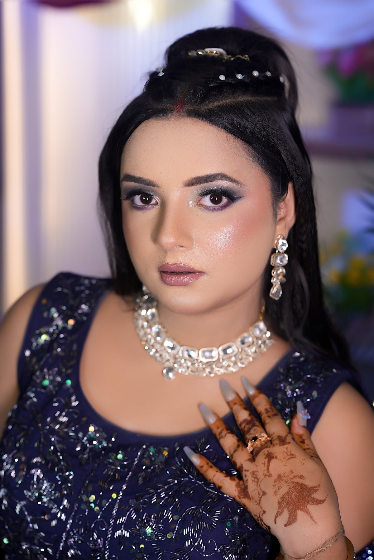 Evening makeup by Bharti.